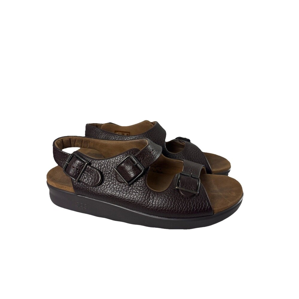 SAS Bravo Adjustable Comfort Sandal Men's Brown 12 W